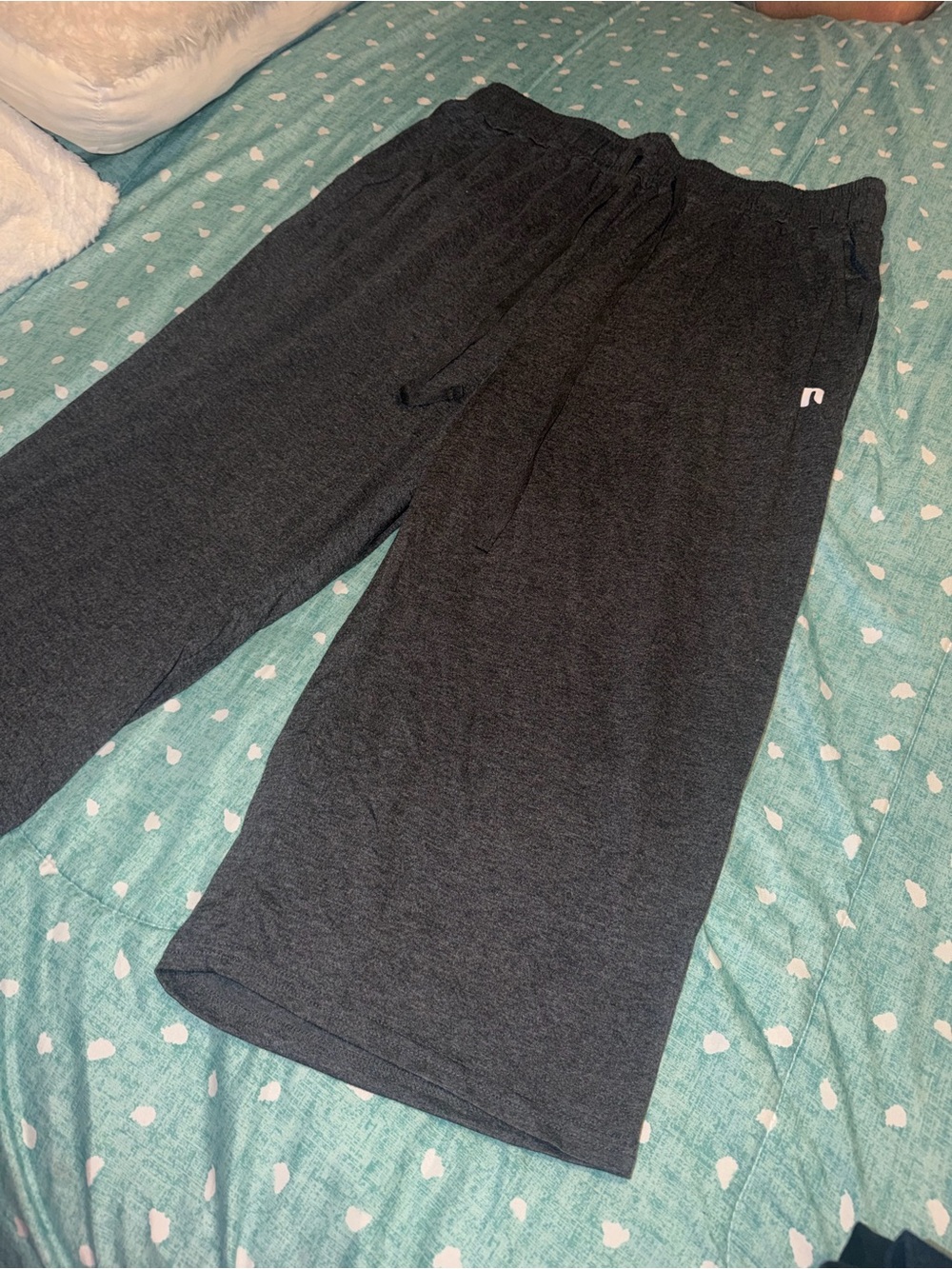 NEW NWT Gray XL Capri Lounge Pants